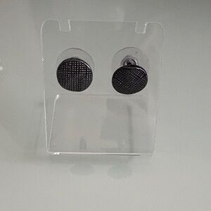 Park Lane Black Textured Earrings